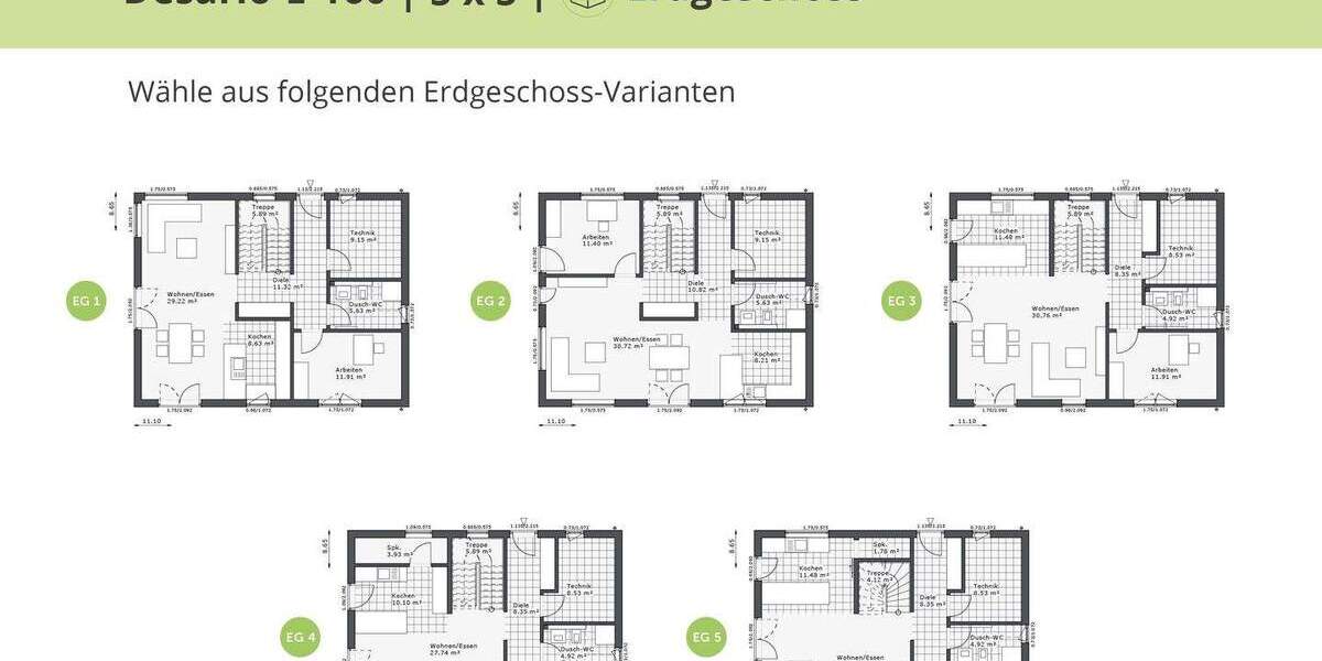 Einfamilienhaus Essen Borbeck-Mitte - 5 Zimmer, 158 m&sup2;, 558.600&euro; | Angebot:25094984