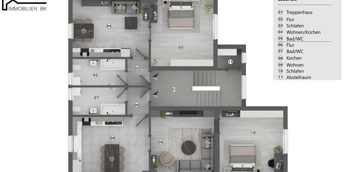 Altbau-Charme mit Geschichte - MFH mit 5 WE und 4 Garagen in Herne - Mehrfamilienhaus, Wohnhaus Herne Altenhöfen | Angebot:25232861