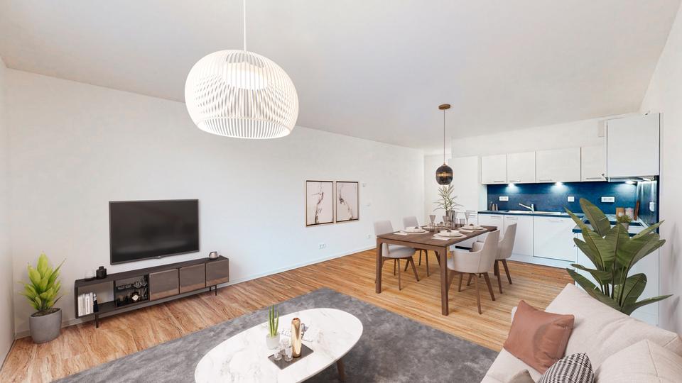 Familien aufgepasst! Moderne Wohnung mit 2 Bädern und EBK 4 zimmer