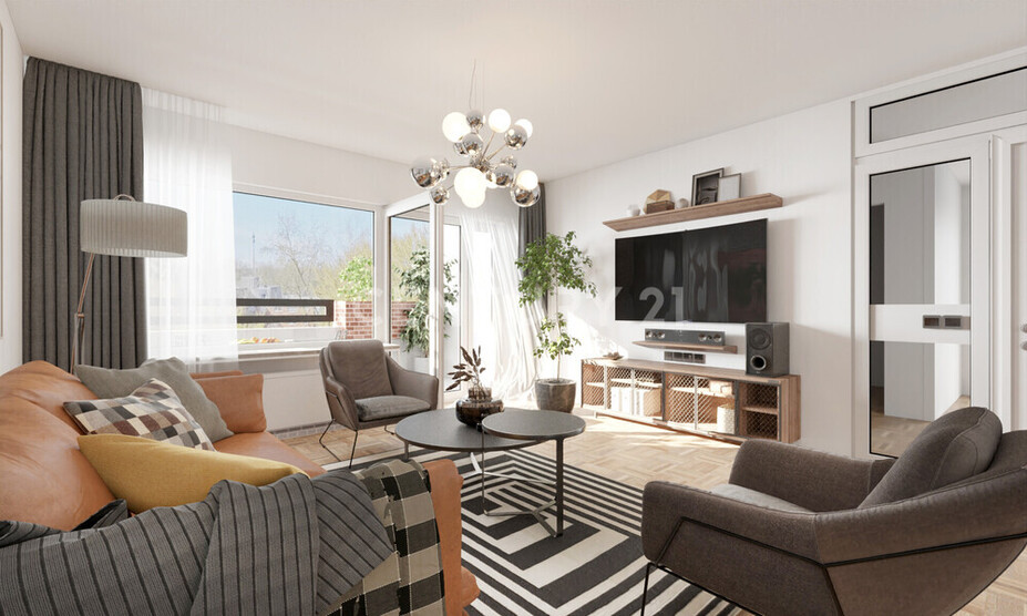 WohlfühlWohnung in guter Nachbarschaft und Blick auf den Florian