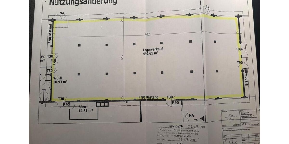 Gewerbeobjekt Recklinghausen Hillerheide - 2.618&euro; | Angebot:26134061