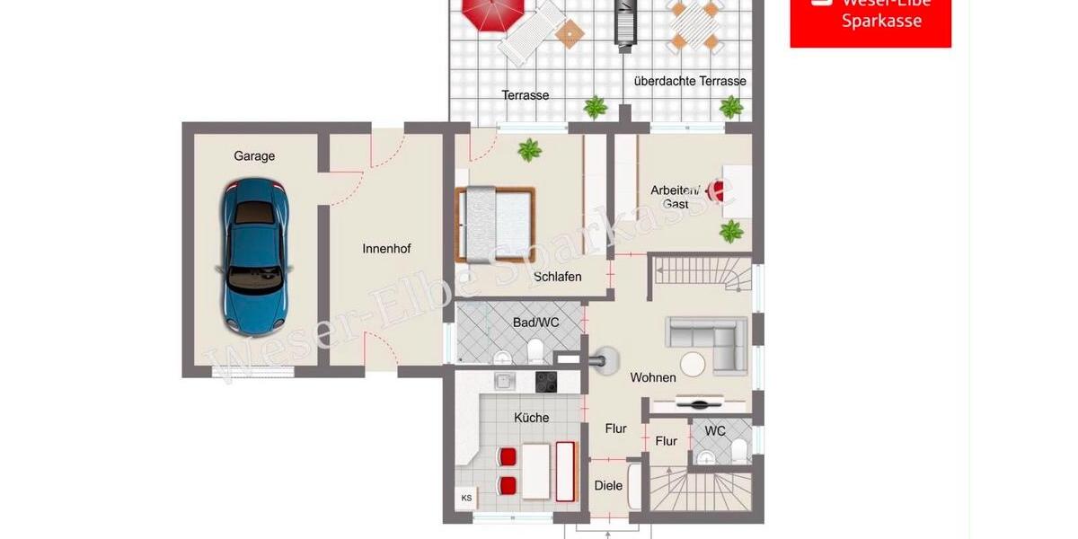 Bungalow Dortmund Hörde - 5 Zimmer, 100 m&sup2;, 269.000&euro; | Angebot:26889278
