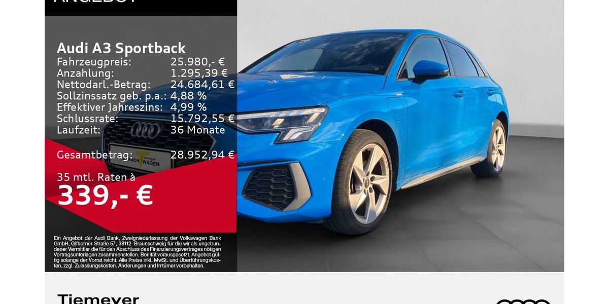 Audi A3 34.900 km 24.930 &euro; Bochum 44892