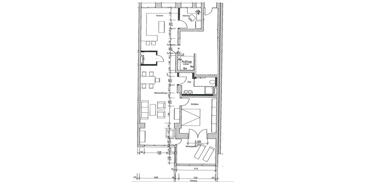 Erdgeschoßwohnung Essen Stadtbezirk II - 2.5 Zimmer, 115 m&sup2;, 1.725&euro; | Angebot:24623290