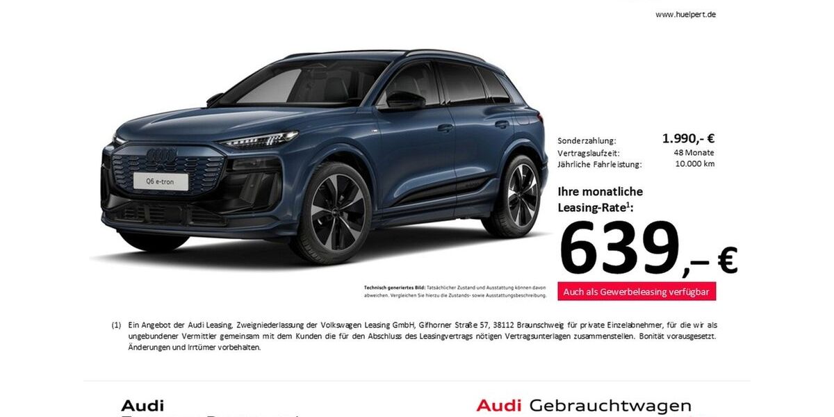 Audi Q6 e-tron 14.408 km 68.488 &euro; Dortmund 44143
