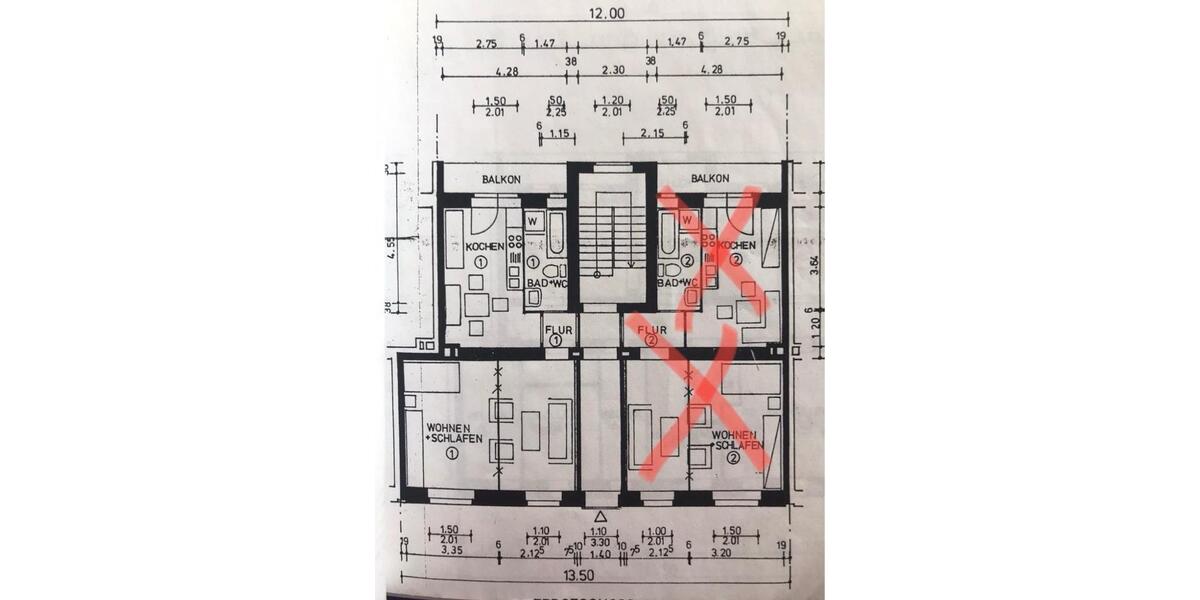 Erdgeschoßwohnung Dortmund Innenstadt Nord - 3 Zimmer, 47 m&sup2;, 115.000&euro; | Angebot:27406450
