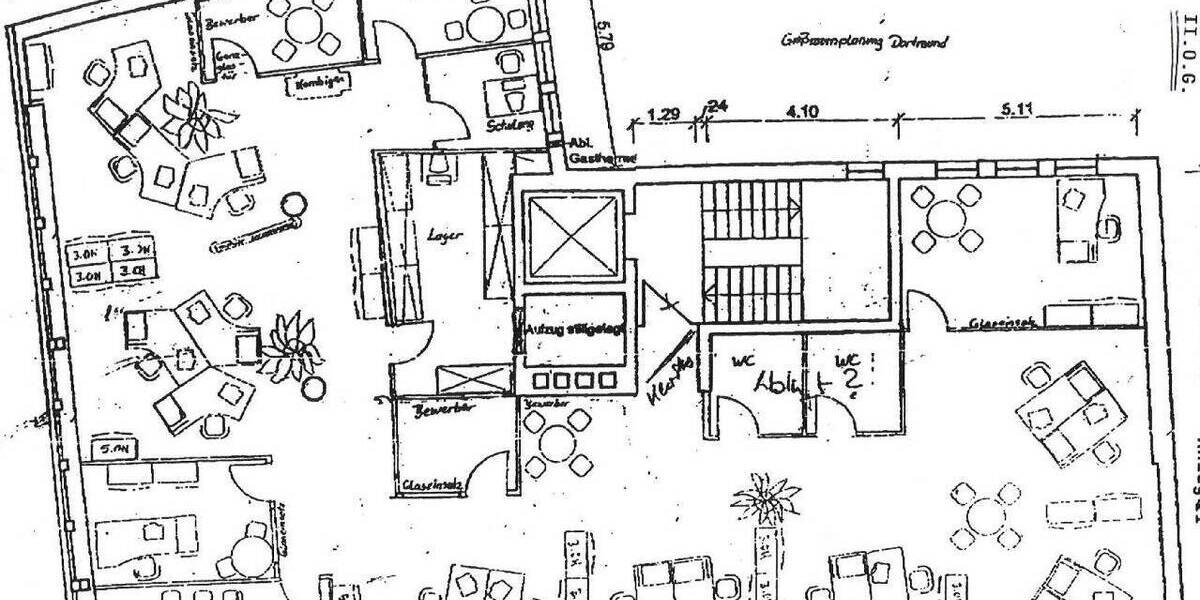 Gewerbeobjekt Dortmund Mitte - 9 Zimmer, 277 m&sup2;, 2.770&euro; | Angebot:26902524