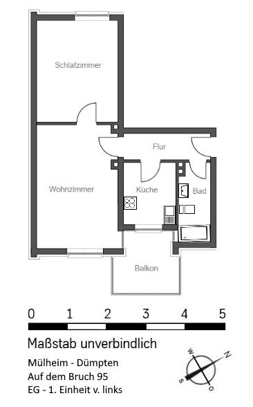 Top modernisierte 2-Raum-Whg mit Dusche und Balkon! *** 2 zimmer