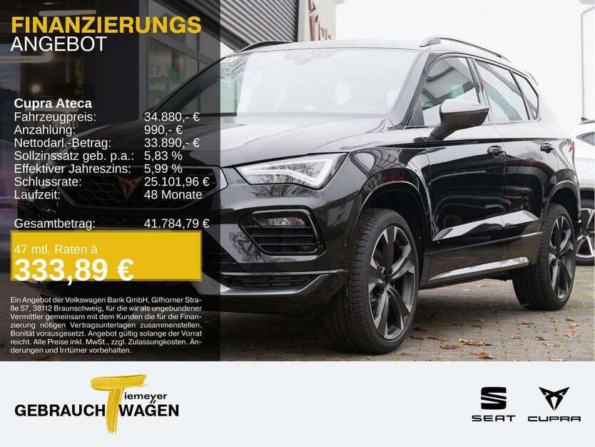 Cupra Ateca 4.990 km 34.880 € Oberhausen 46145