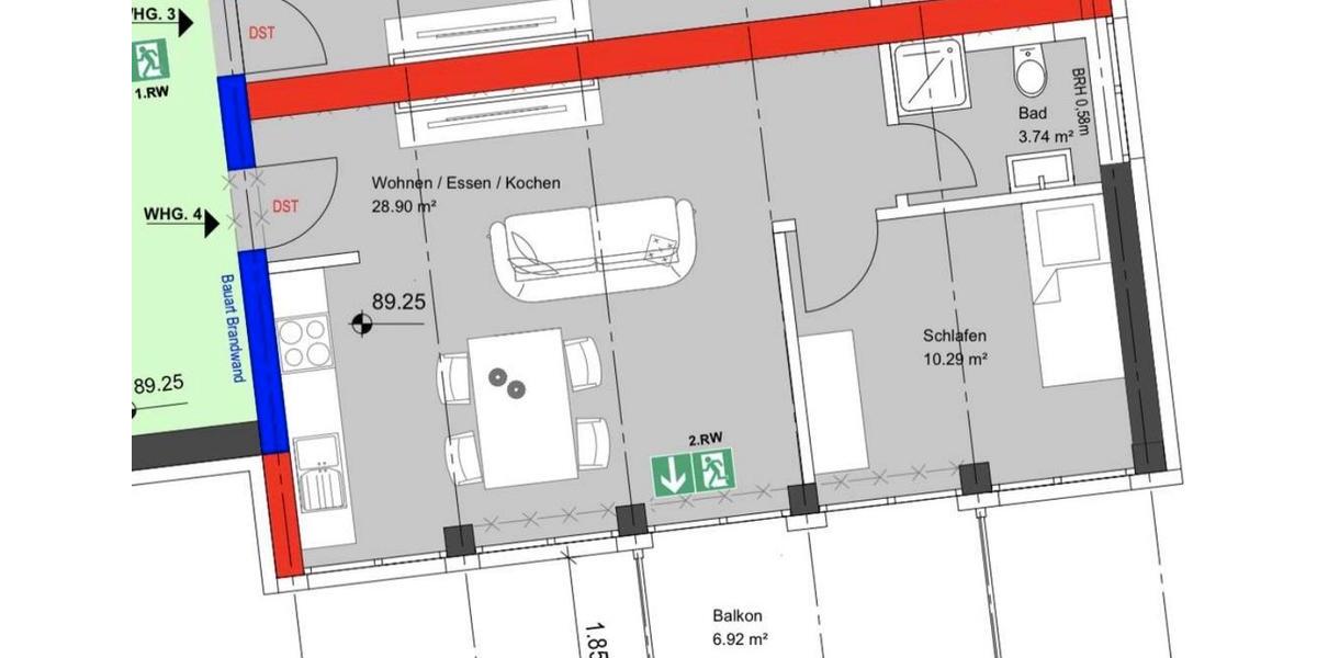 Möblierte Wohnung 2 zimmer